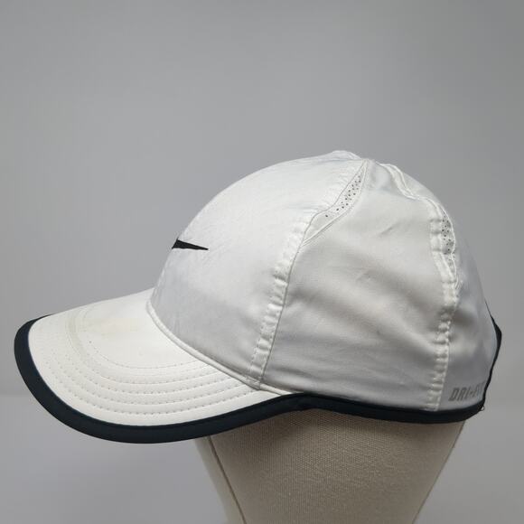 Nike Swoosh Strapback Hat White One Size Featherlight Dri-Fit Outdoor - Picture 3 of 10